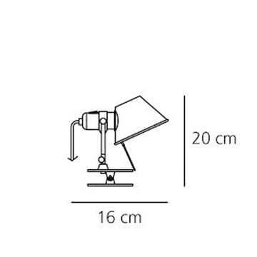 Tolomeo clip micro wall lamp - Aluminium - Artemide