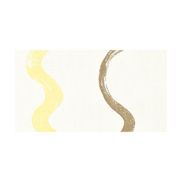 Randig oilcloth - White-yellow - Fine Little Day