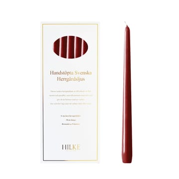 Herrgårdsljus candles 30 cm 6-pack  - Wine red glossy - Hilke Collection