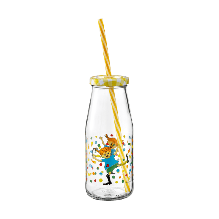Pippi bottle with lid and straw 4.5 dl - Boing-boing - Muurla