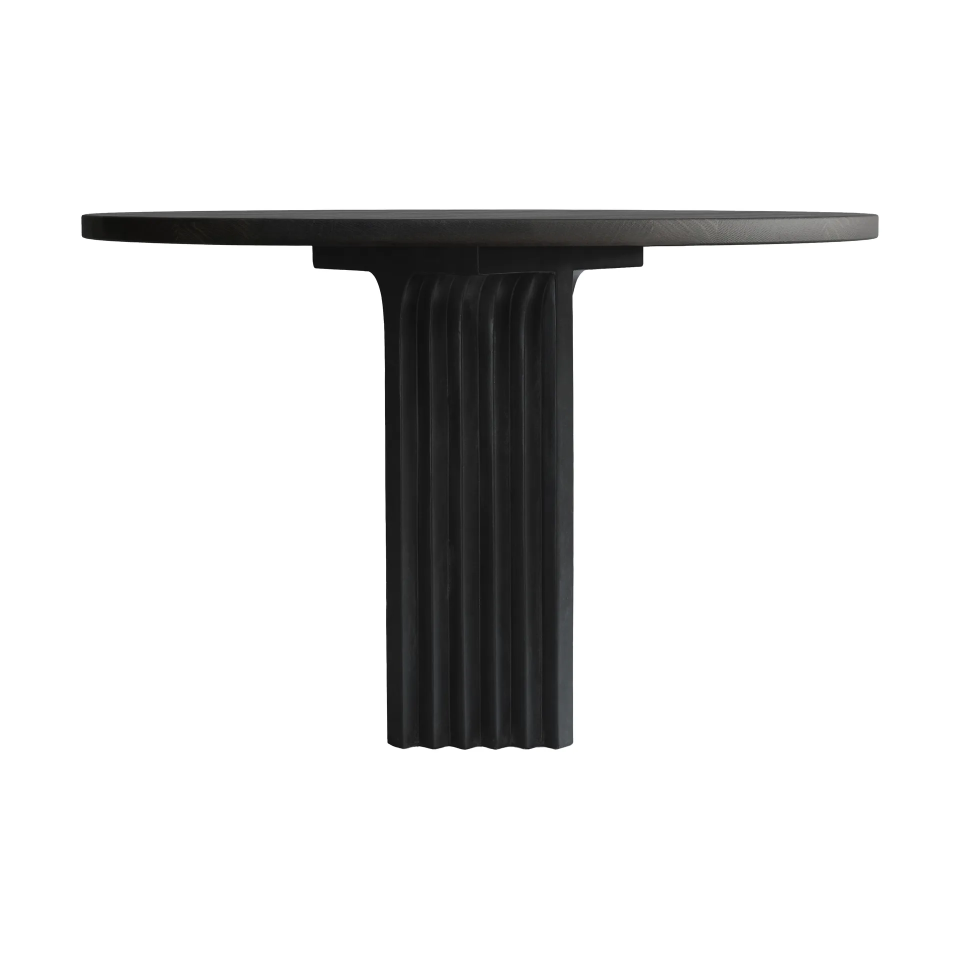 Arc dining table Ø120 cm, Coffee black oak 101 Copenhagen