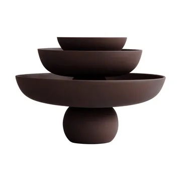 Baburu big bowl Ø43 cm - Chocolate brown - 101 Copenhagen