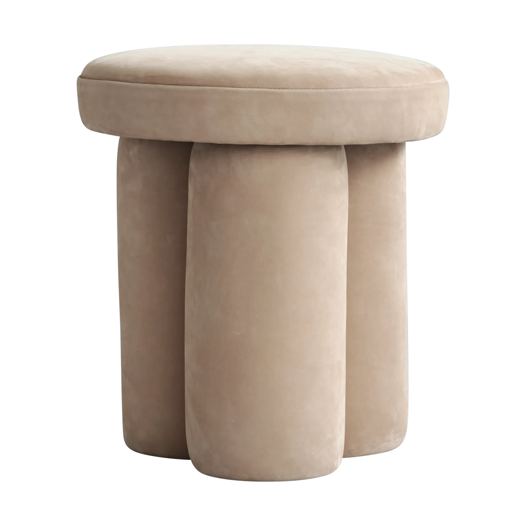 Big Foot stool Ø38x43 cm, Nubuck 101 Copenhagen