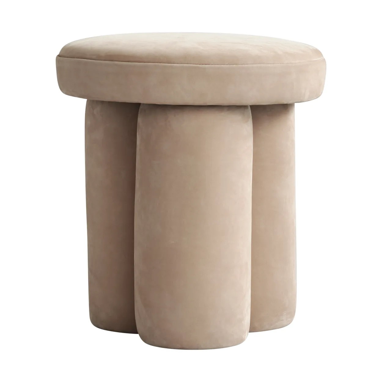 101 Copenhagen Big Foot stool Ø38x43 cm Nubuck | Scandinavian Design | Armchairs & footstools | Beige