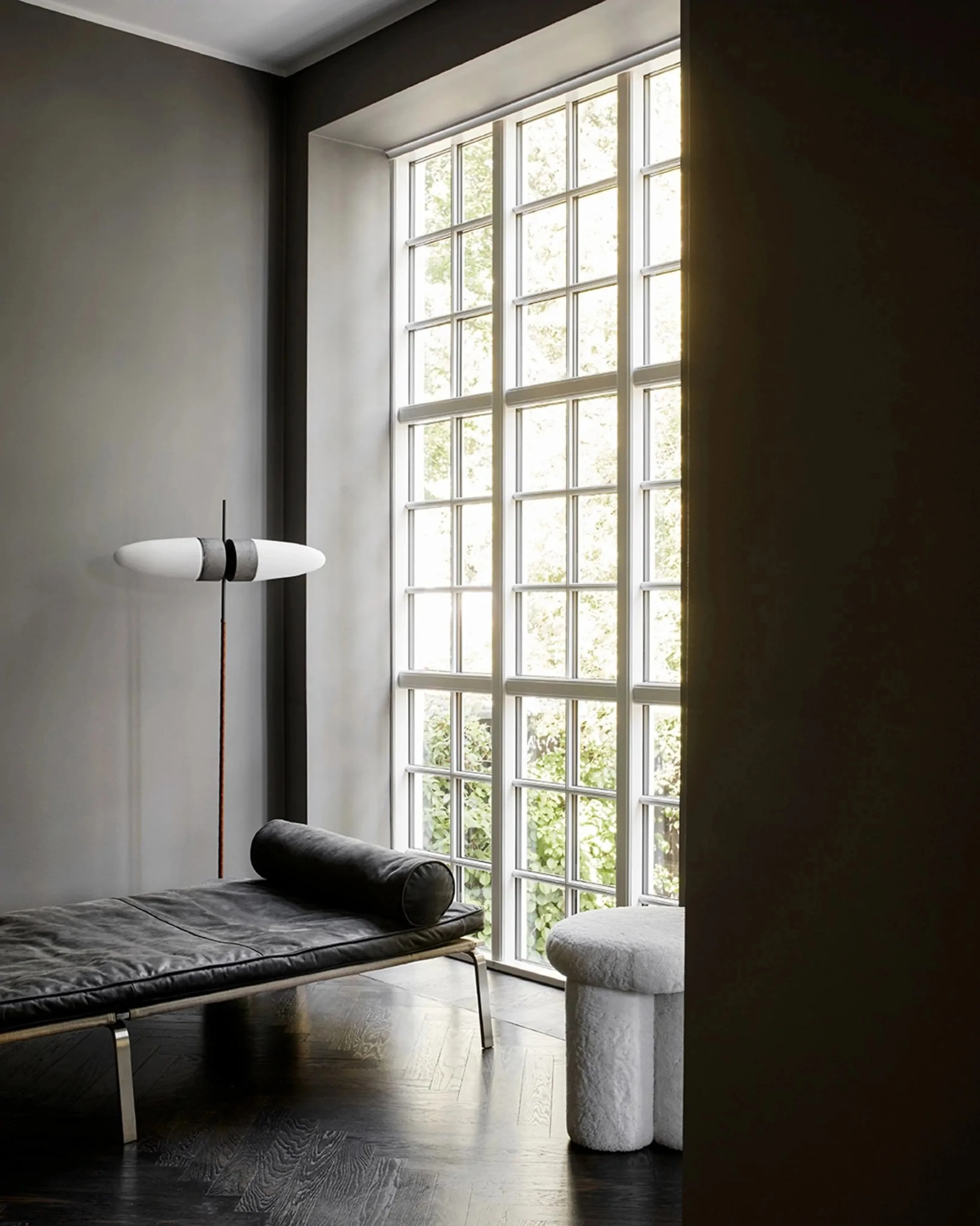 Big Foot stool sheep skin from 101 Copenhagen - NordicNest.com