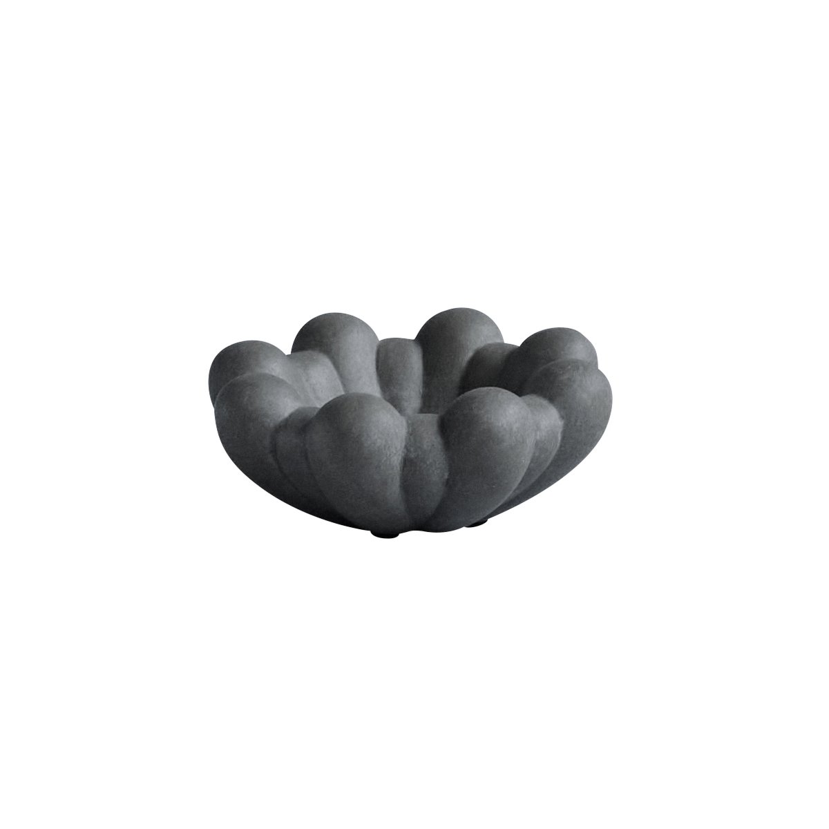 101 Copenhagen Bloom tray bowl mini Dark grey | Scandinavian Design | Decorative bowls | Grey