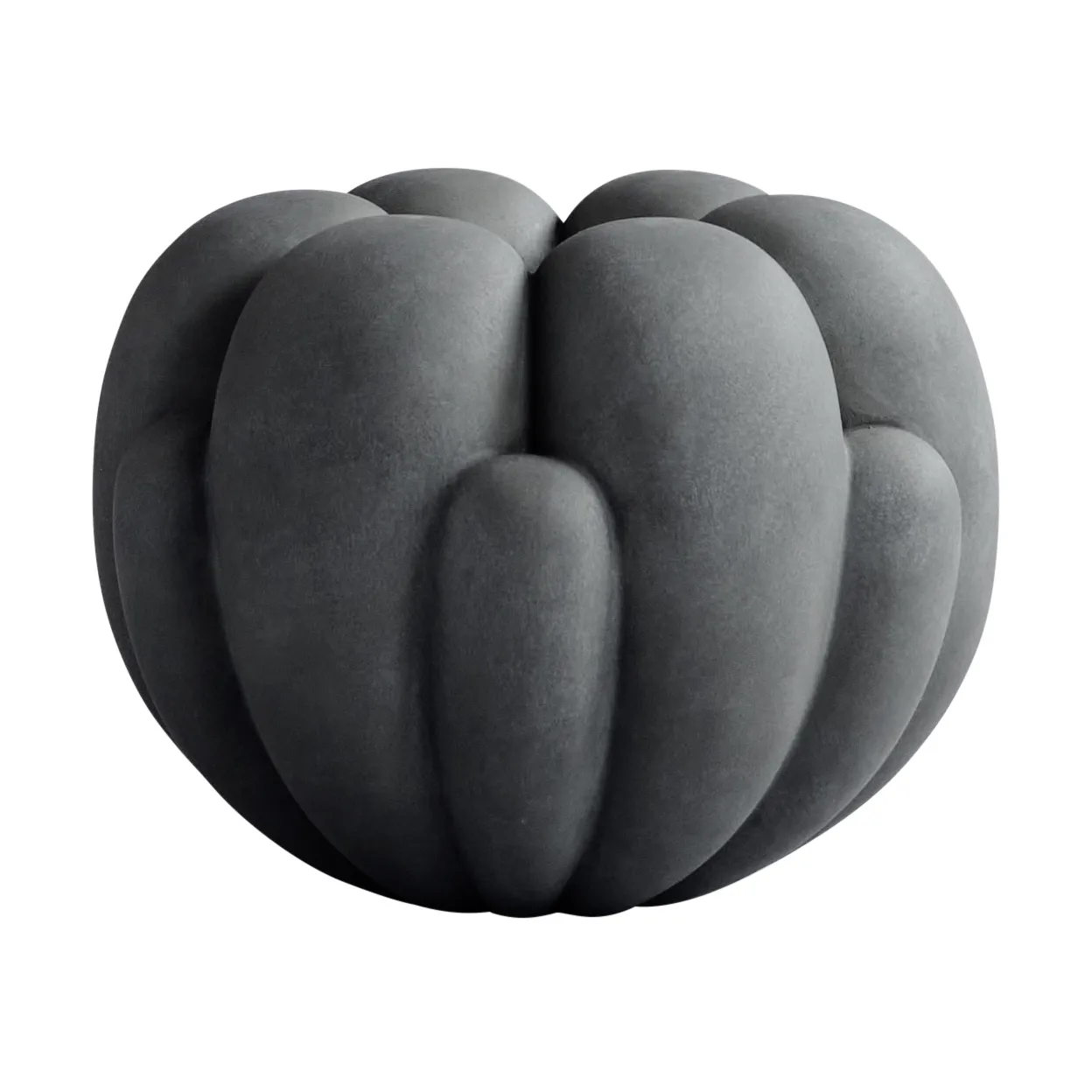 Bloom vase petit 22,5x24 cm, Dark grey 101 Copenhagen