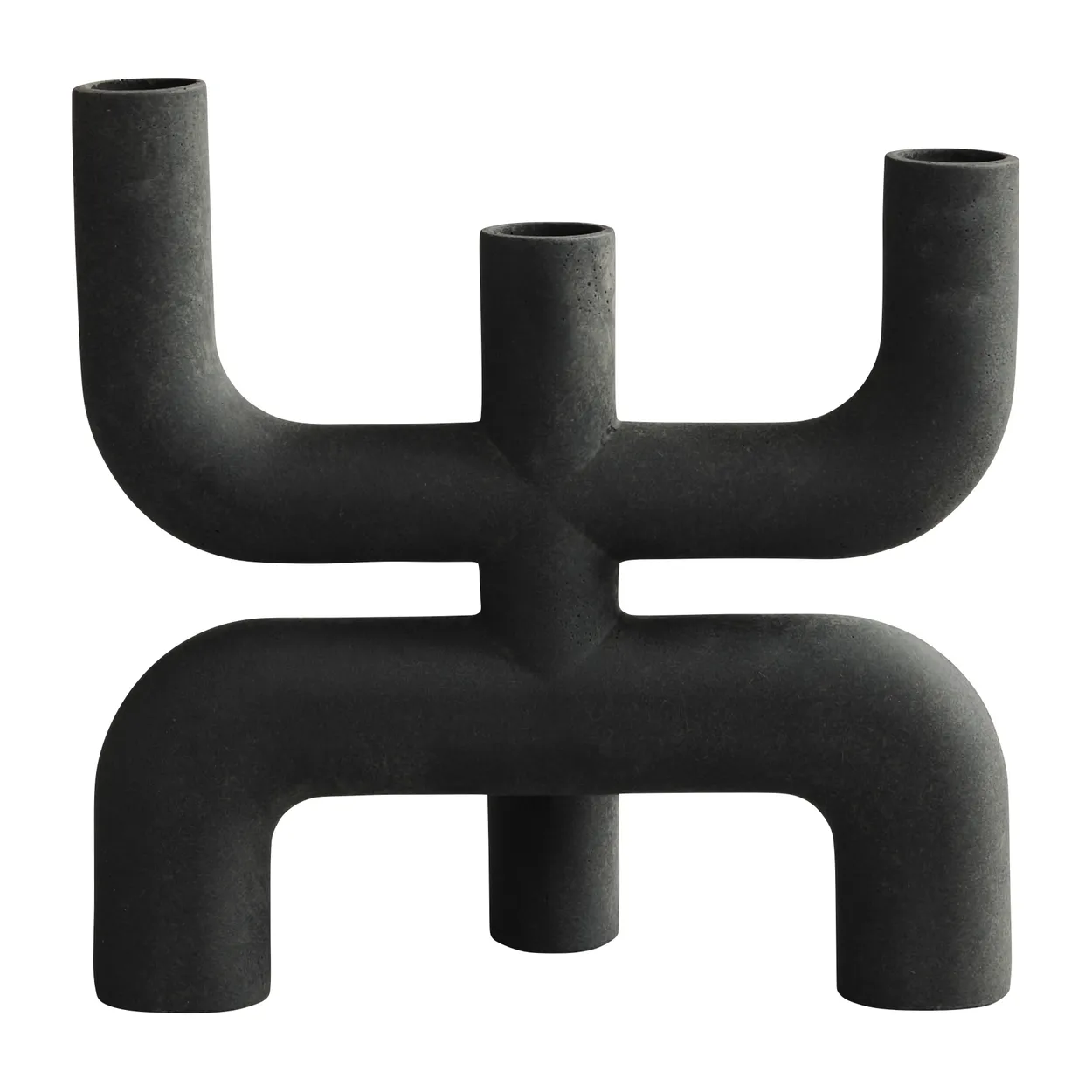 101 Copenhagen Cobra candle holder 25x25 cm Black | Scandinavian Design | Candle holders | Black