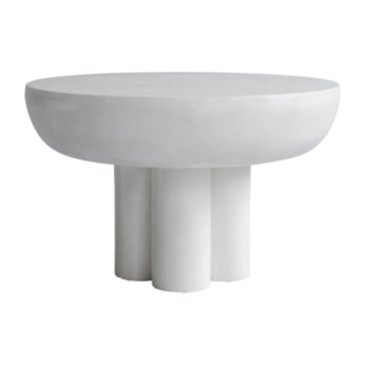 101 Copenhagen Crown side table low Ø65 cm Bone white