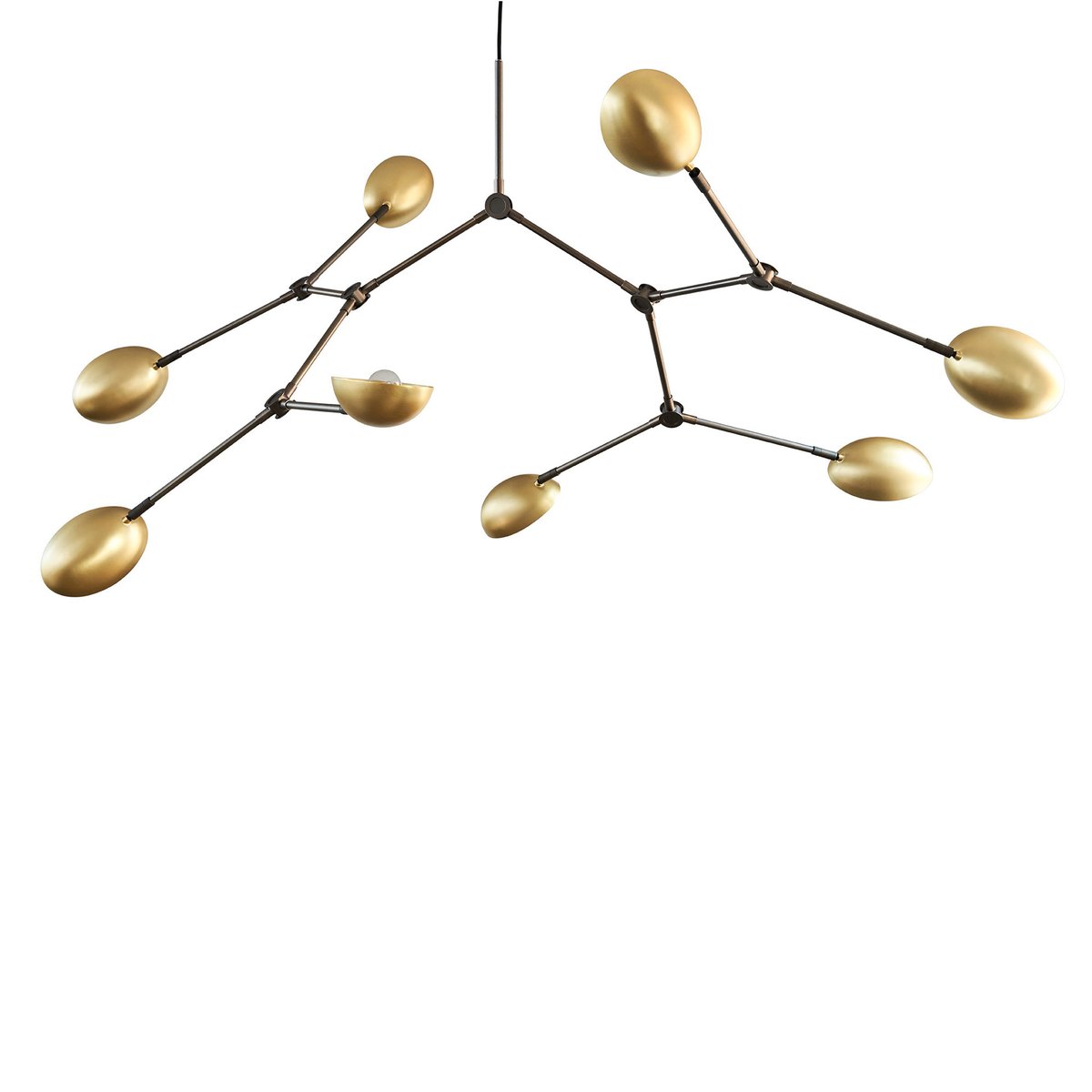 101 Copenhagen Drop Chandelier chandelier Brass | Scandinavian Design | Pendant lamps | Gold-coloured