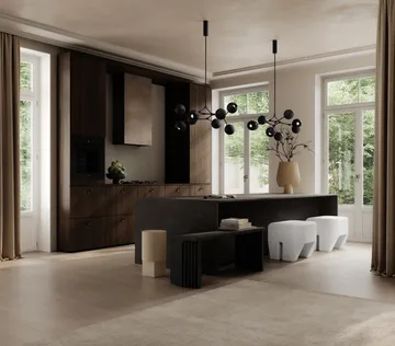 Drop Chandelier Globe chandelier mini - Burned black - 101 Copenhagen