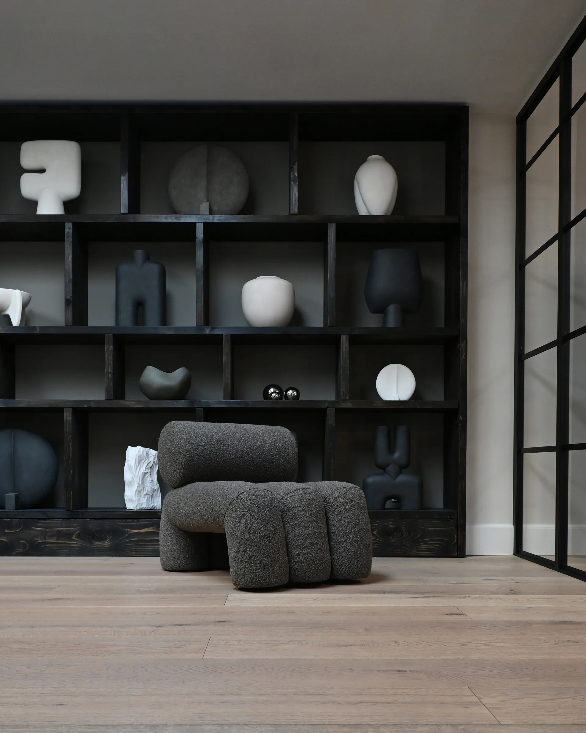 Foku Chair lounge chair, Deep taupe 101 Copenhagen