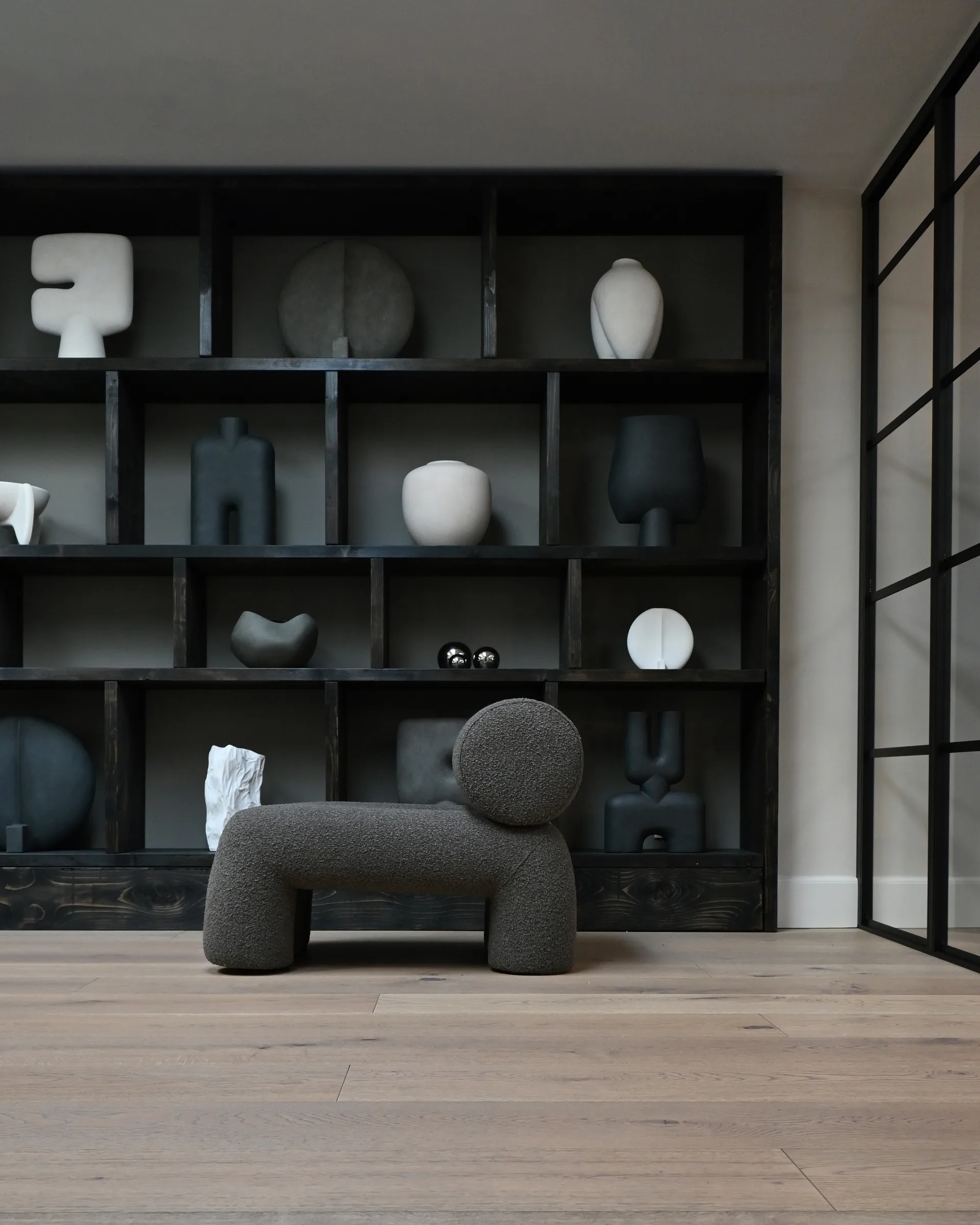 Foku Chair lounge chair, Deep taupe 101 Copenhagen