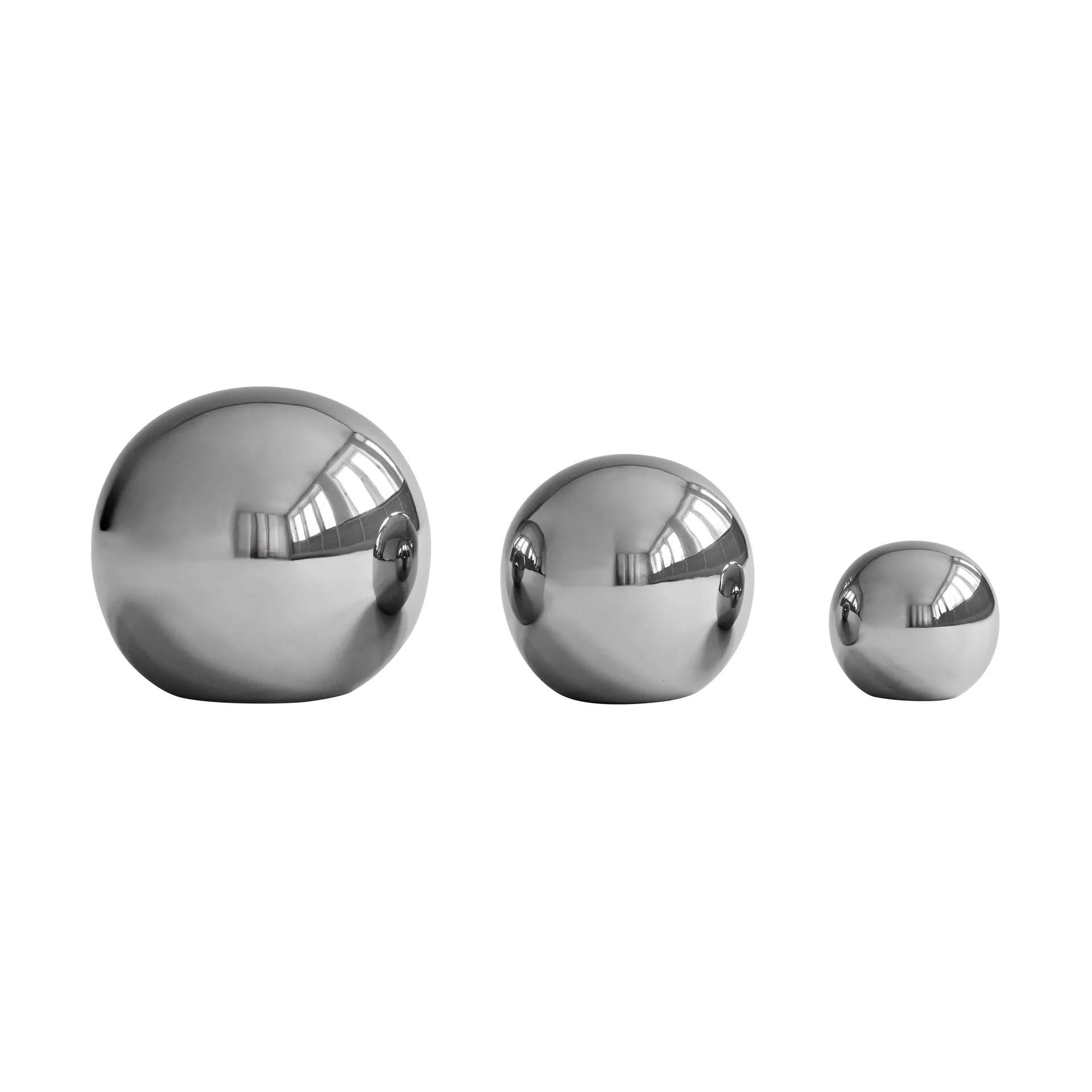 Gallery Balls decoration 3 pieces, Chrome 101 Copenhagen