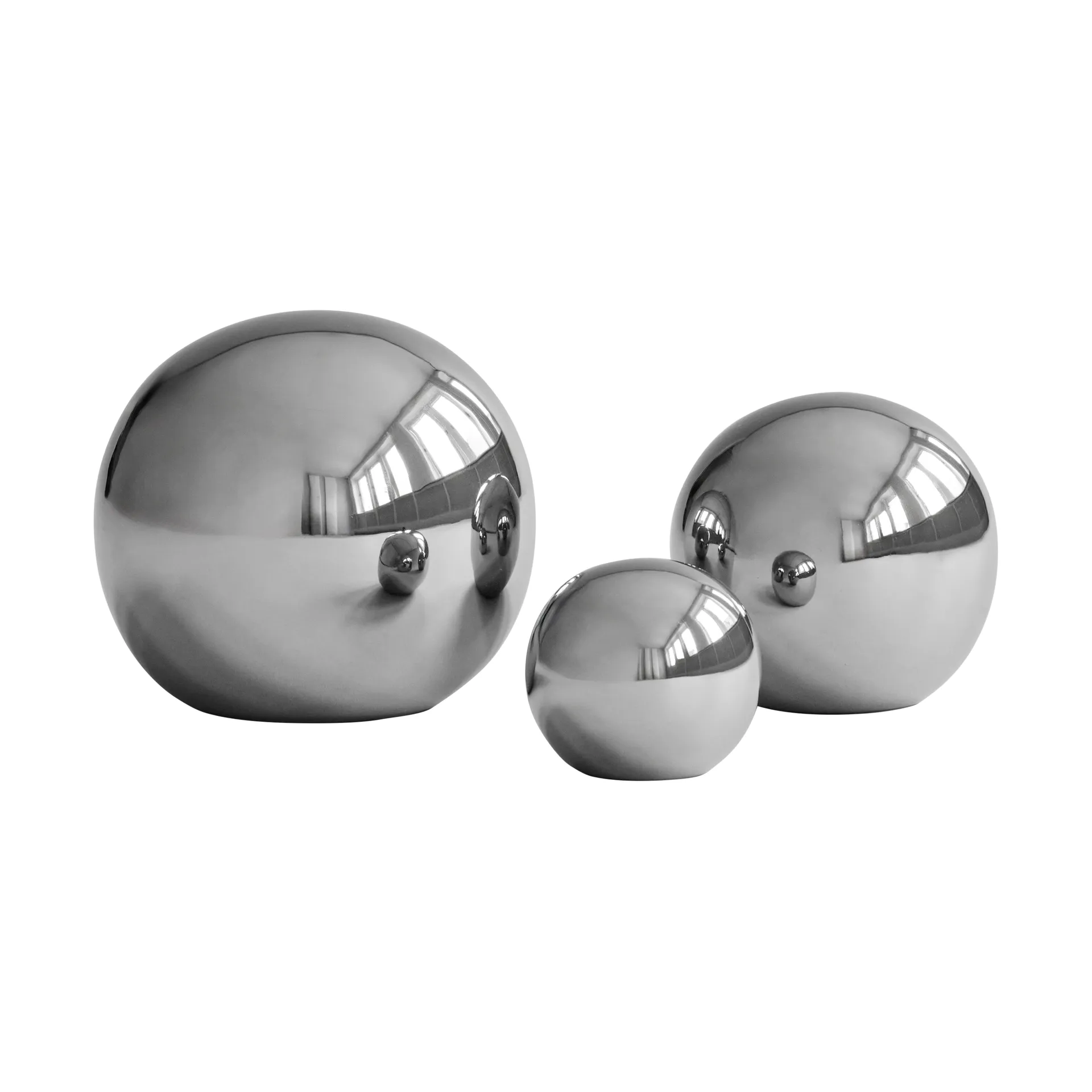 Gallery Balls decoration set of 3, Chrome 101 Copenhagen