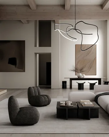 Ghost Chandelier big ceiling lamp - Burned black - 101 Copenhagen