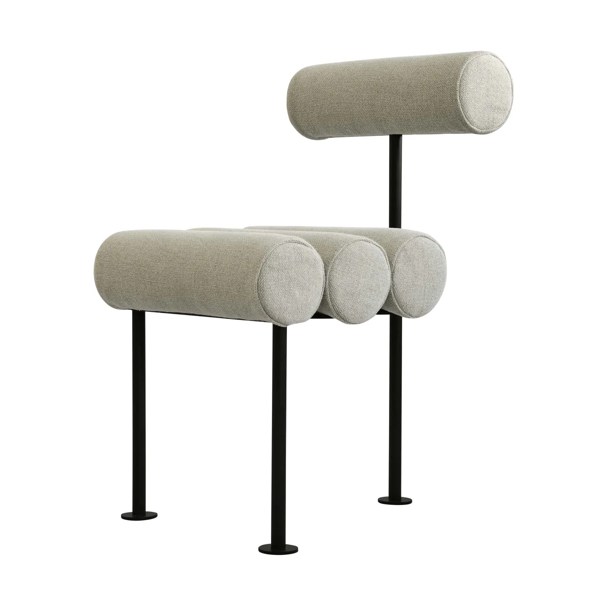 101 Copenhagen Hiro dining chair Black frame-Sand | Scandinavian Design | Chairs | Beige