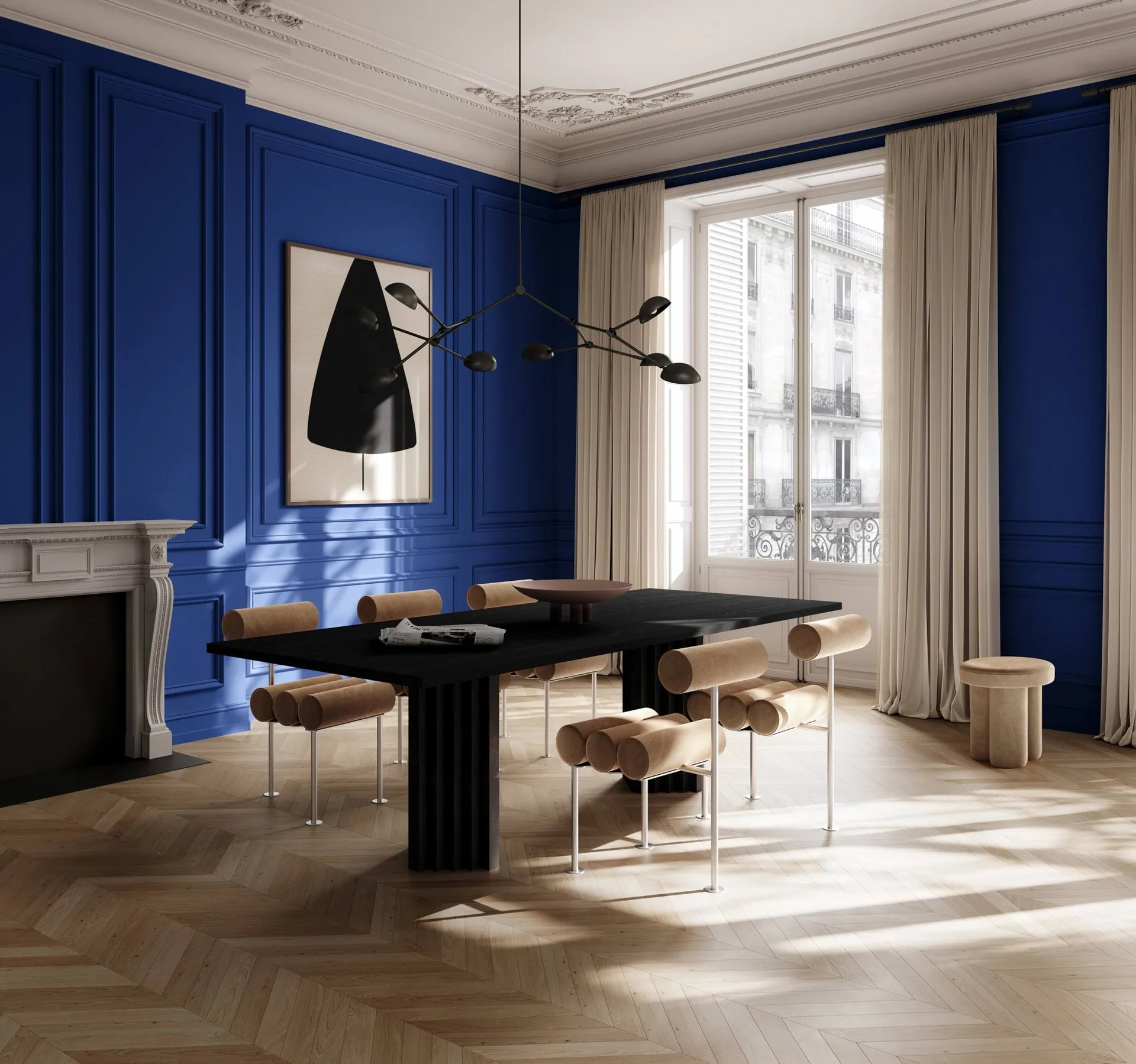 Hiro dining chair, Stainless steel-desert 101 Copenhagen