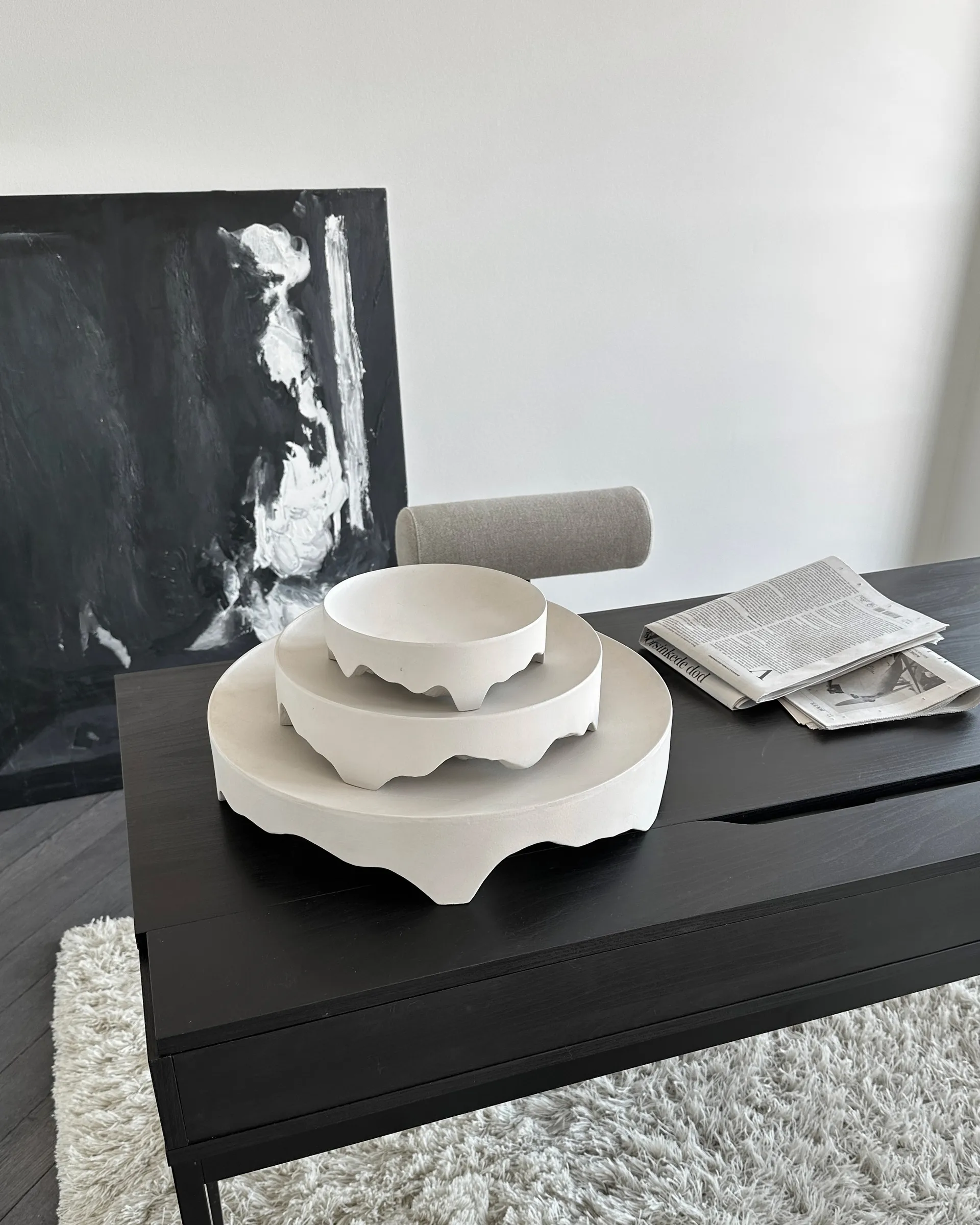 Iwa decorative tray, Birch, Ø43 101 Copenhagen