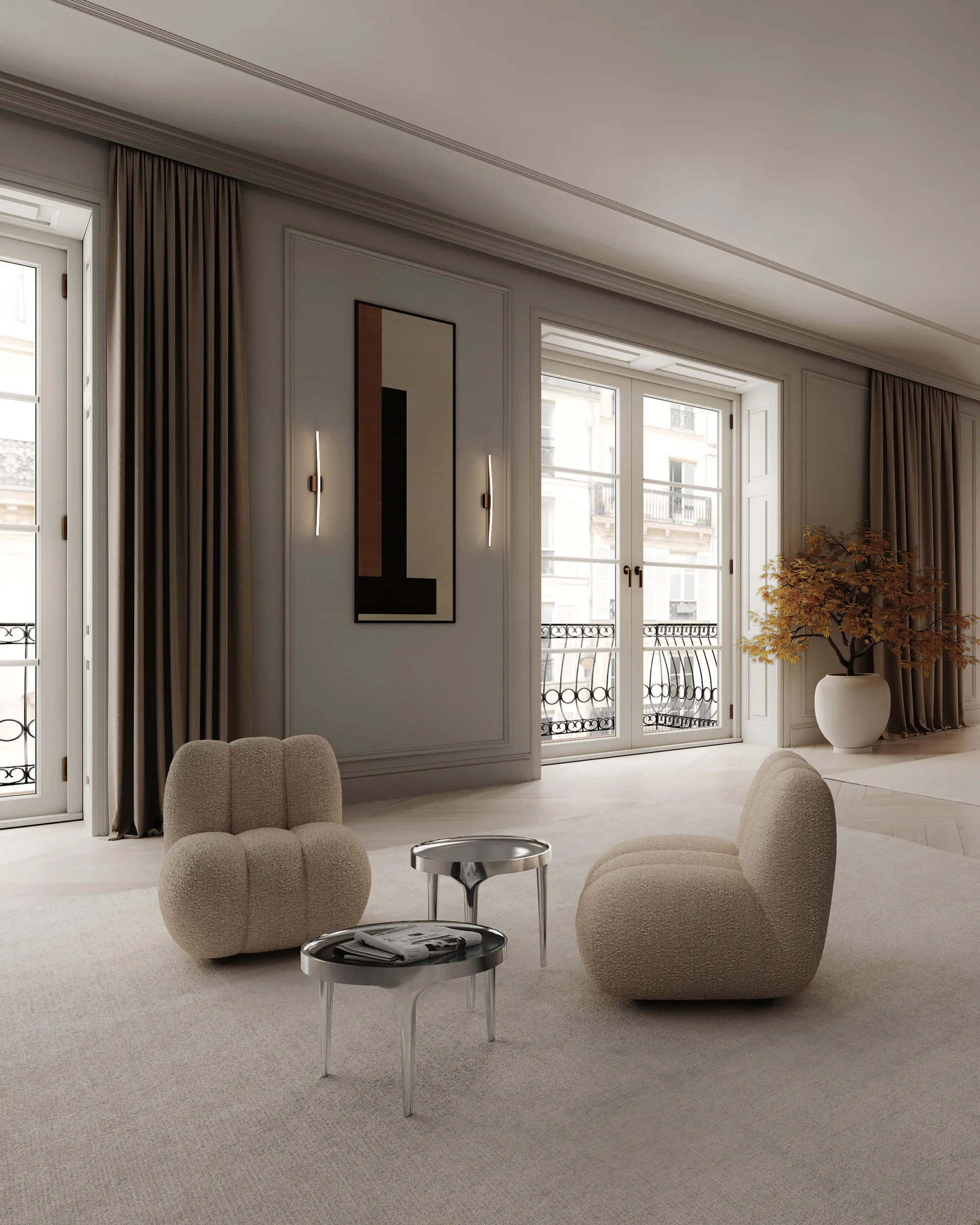 Phantom table, Chrome tall 101 Copenhagen