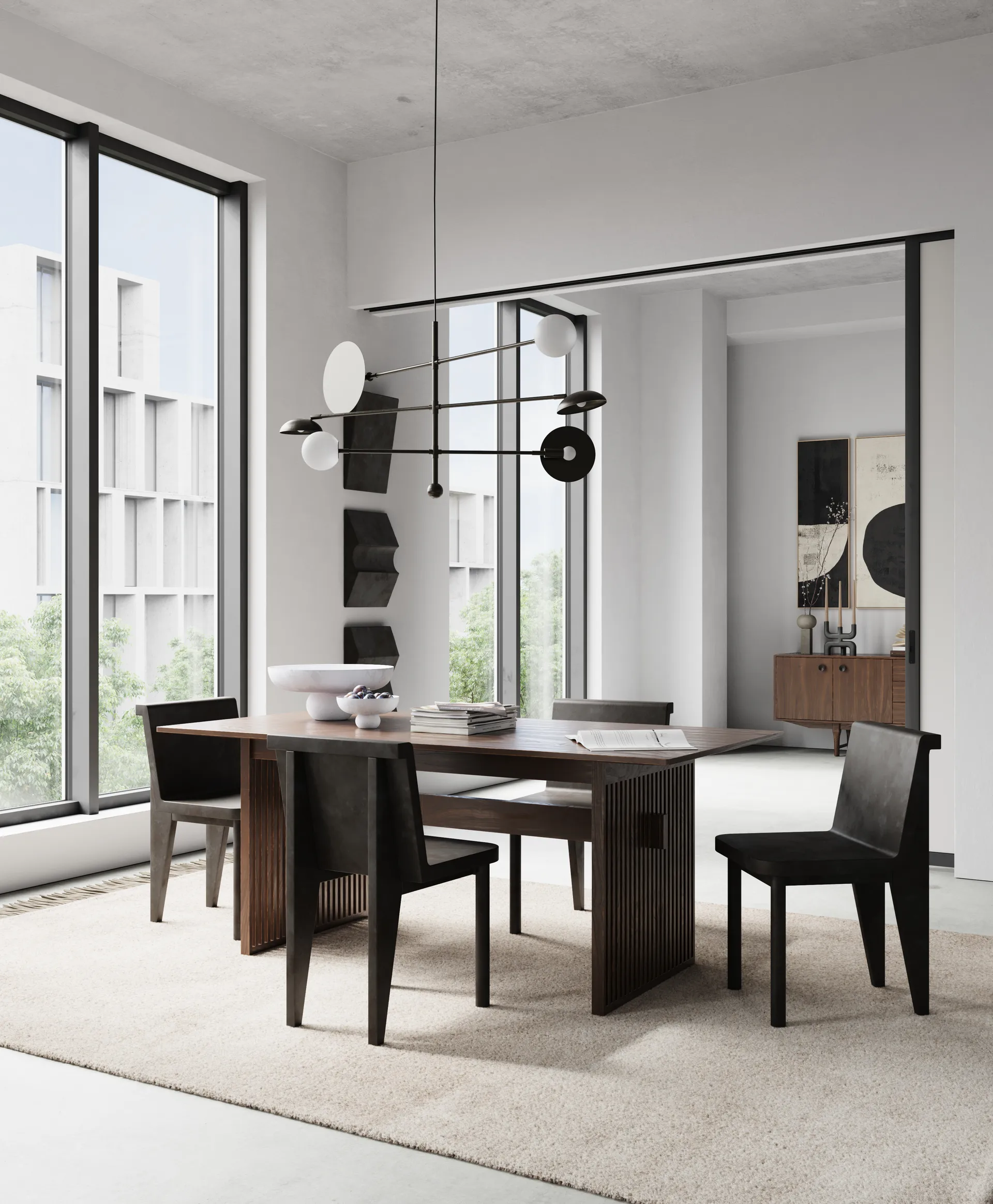 Sahn chandelier 58x125 cm, Bronze 101 Copenhagen