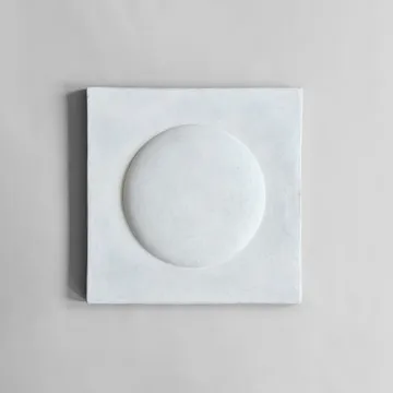 Sculpt Art Shield wall decoration 58x58 cm - Chalk white - 101 Copenhagen