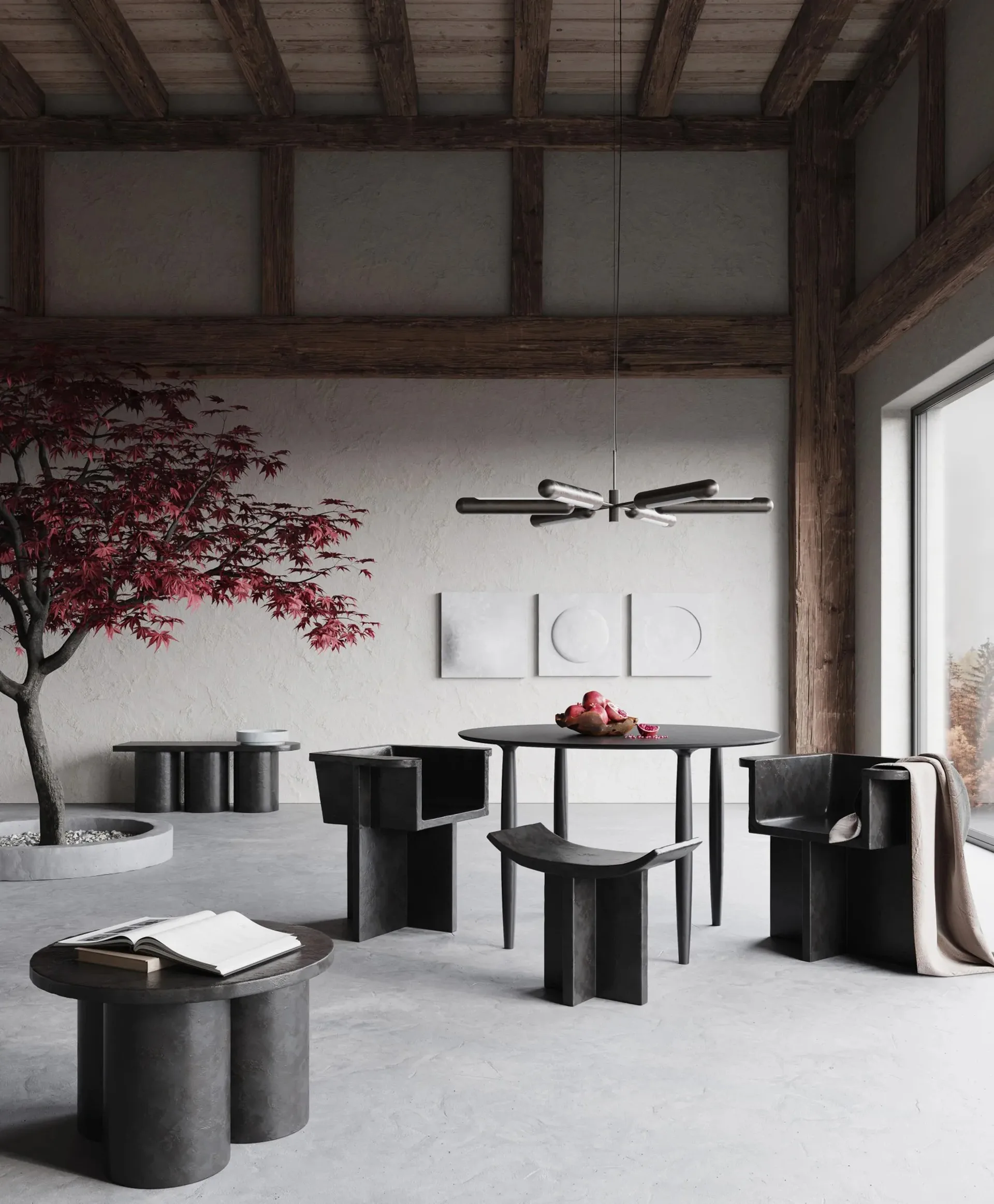 Sculpt Art Shield wall decoration 58x58 cm, Chalk white 101 Copenhagen