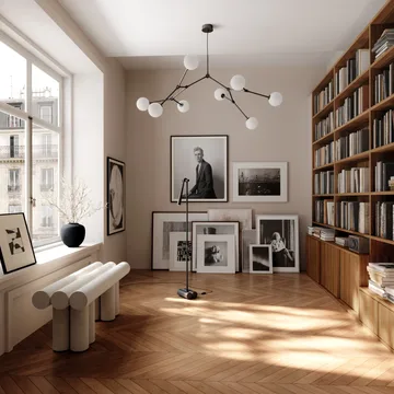 Snake floor lamp - Burned Black - 101 Copenhagen