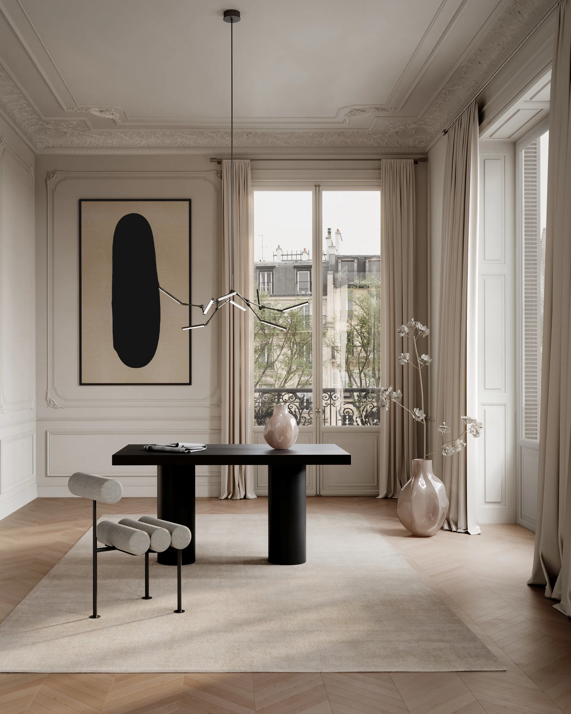 Stick chandelier ceiling crown mini, Bronze 101 Copenhagen