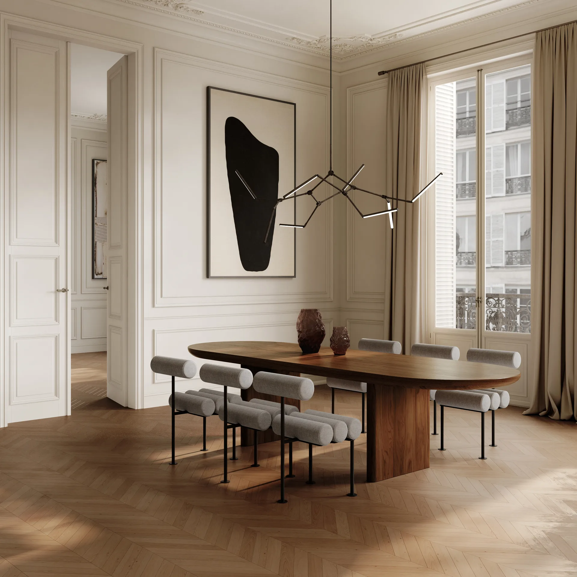 Stick chandelier chandelier, Bronze 101 Copenhagen