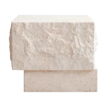 Temple side table low 42x40 cm - Chrome-limestone - 101 Copenhagen