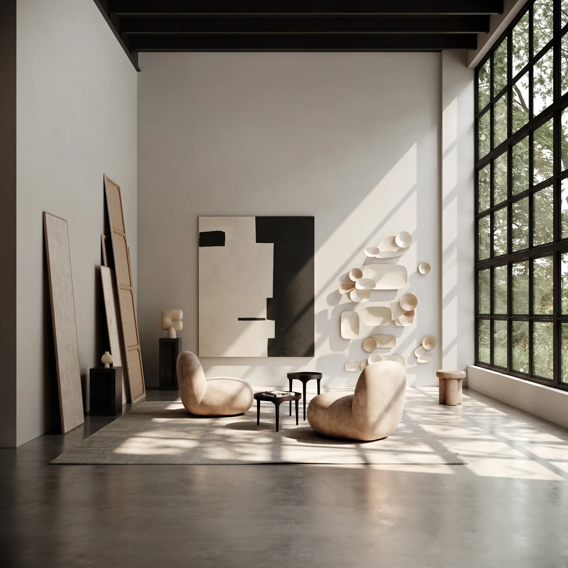 Toe Chair Flat armchair 92x75 cm, Nubuck 101 Copenhagen