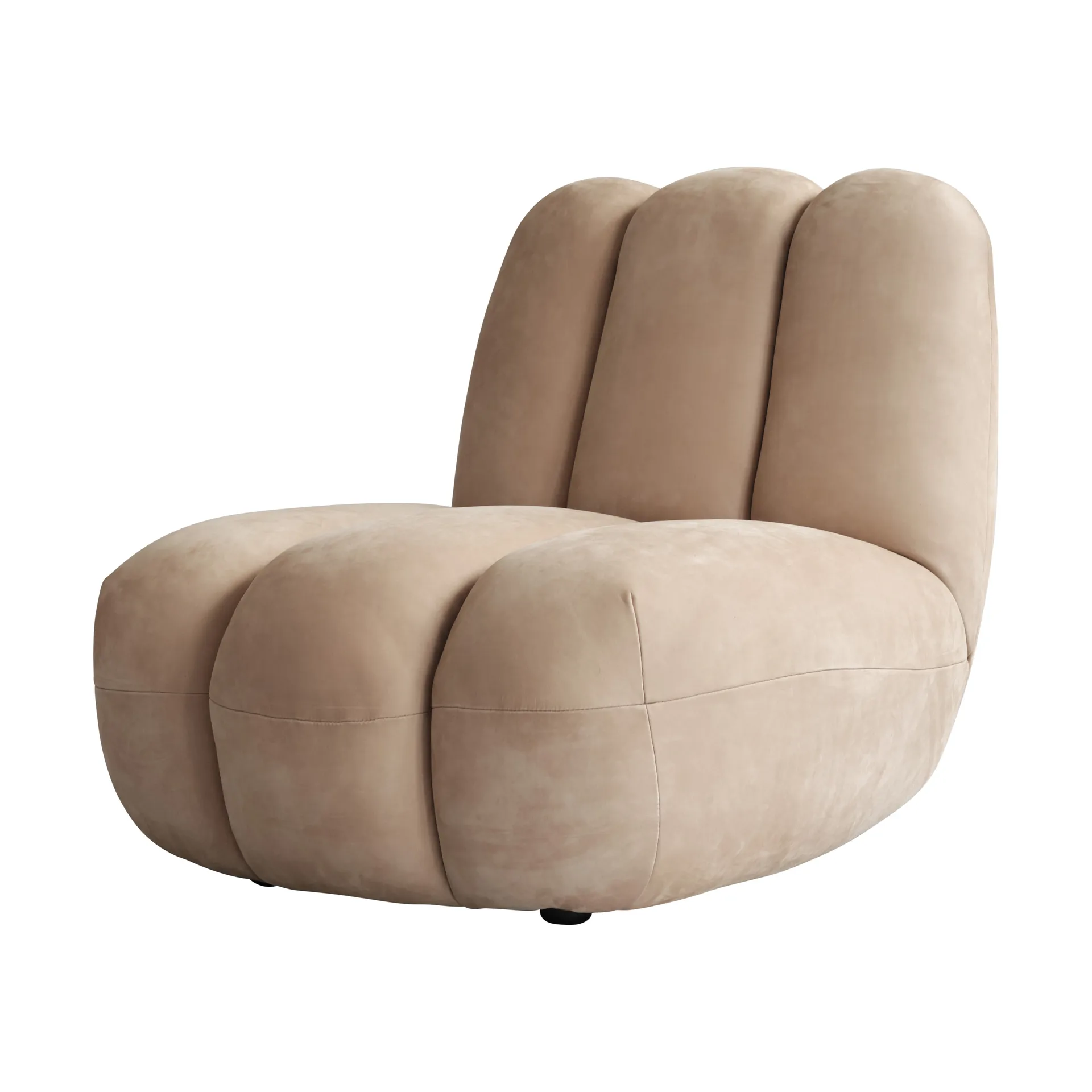 Toe lounge chair, Nubuck 101 Copenhagen