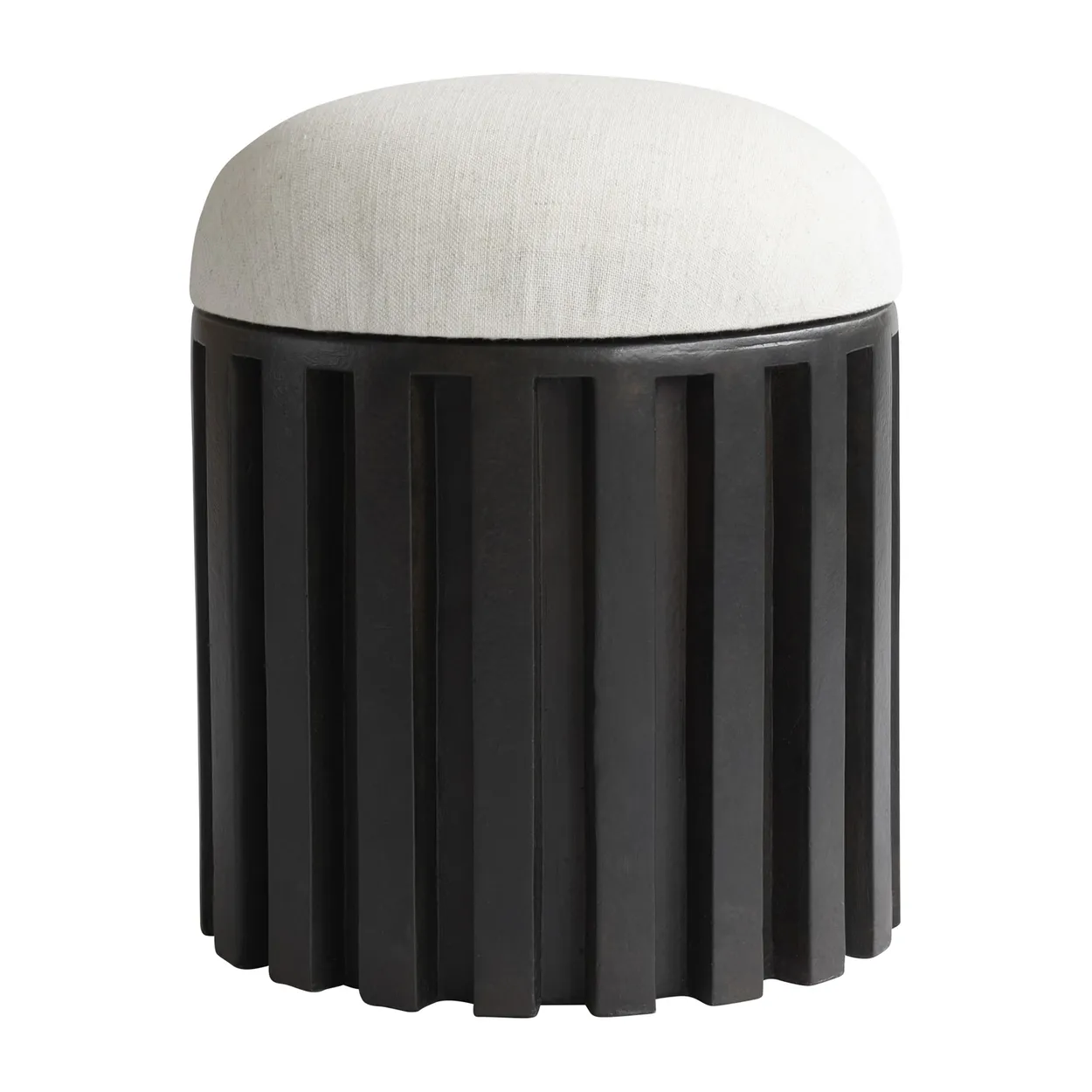 101 Copenhagen Tribu stool linen Coffee-white chalk