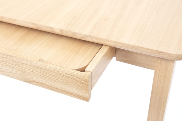 Alfred dining table 90x160 cm, White pigmented oak 1898