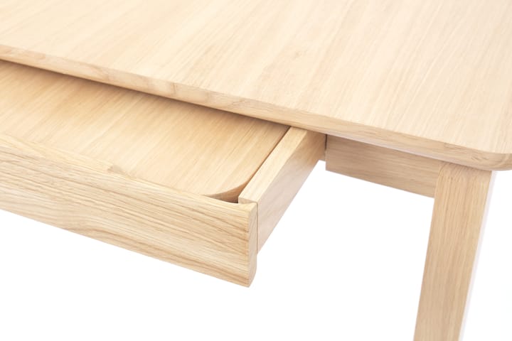 Alfred dining table 90x160 cm - White pigmented oak - 1898