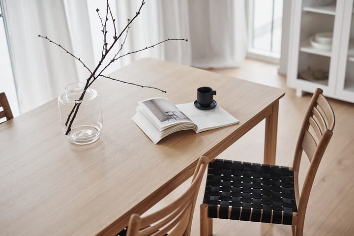 Alfred dining table 90x220 cm - White pigmented oak - 1898