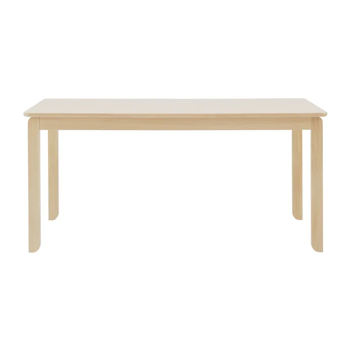 Alfred dining table - White pigmented oak, 90x160 cm - 1898