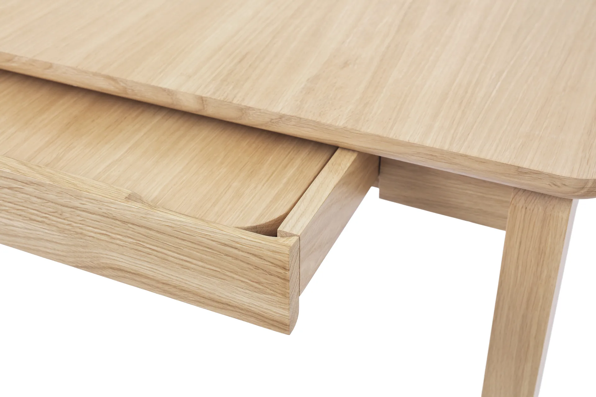 Alfred dining table, White pigmented oak, 90x160 cm 1898