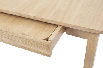 Alfred dining table - White pigmented oak, 90x160 cm - 1898