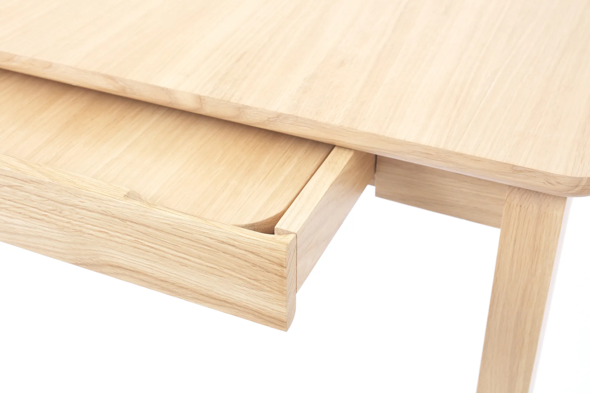 Alfred dining table, White pigmented oak, 90x160 cm 1898