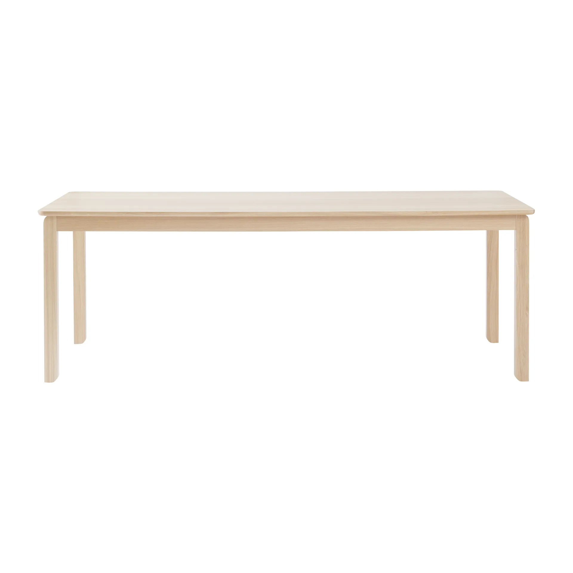 Alfred dining table, White pigmented oak, 90x220 cm 1898