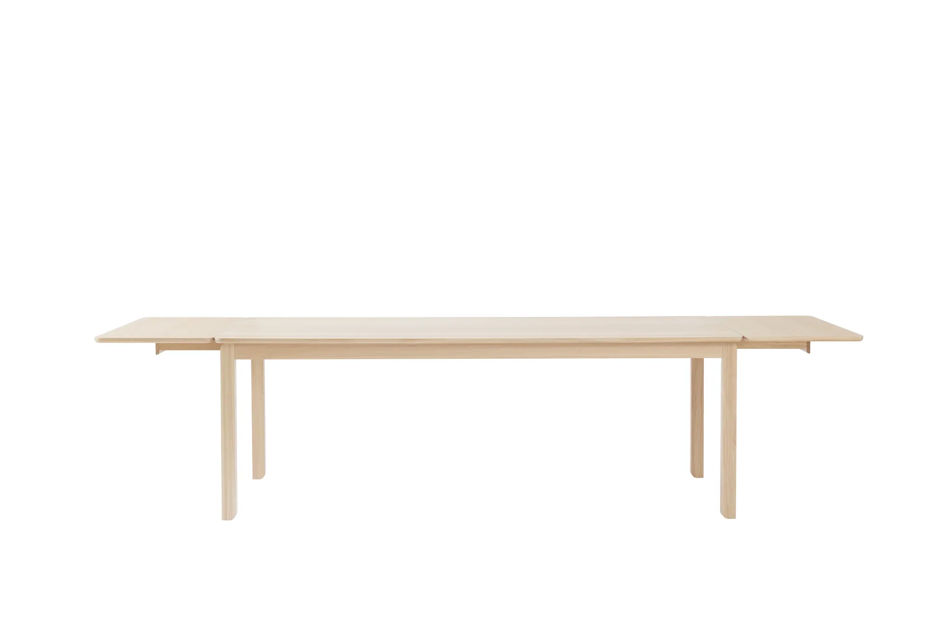 Alfred dining table, White pigmented oak, 90x220 cm 1898
