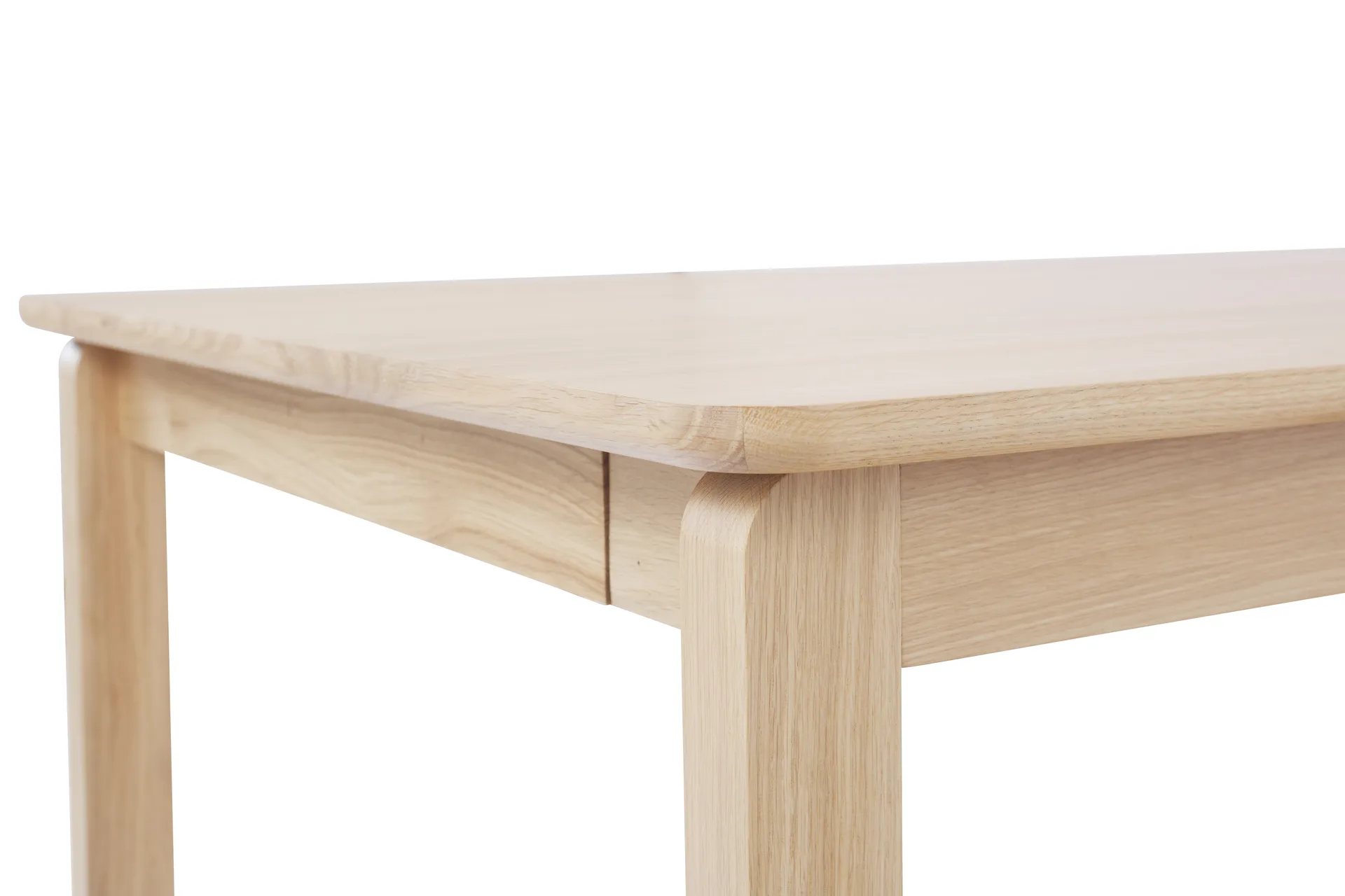 Alfred dining table, White pigmented oak, 90x220 cm 1898