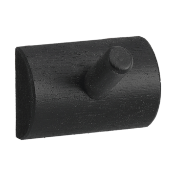 Allsarp hook rack 1 hook - Black-painted birch - 1898