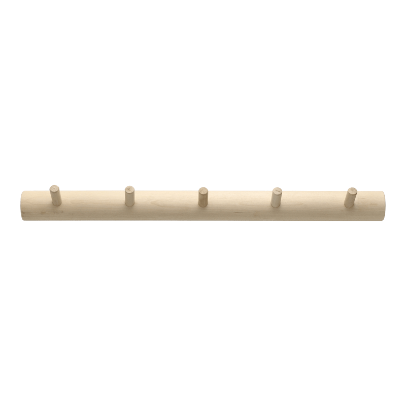 1898 Allsarp hook rack 5 hooks Birch