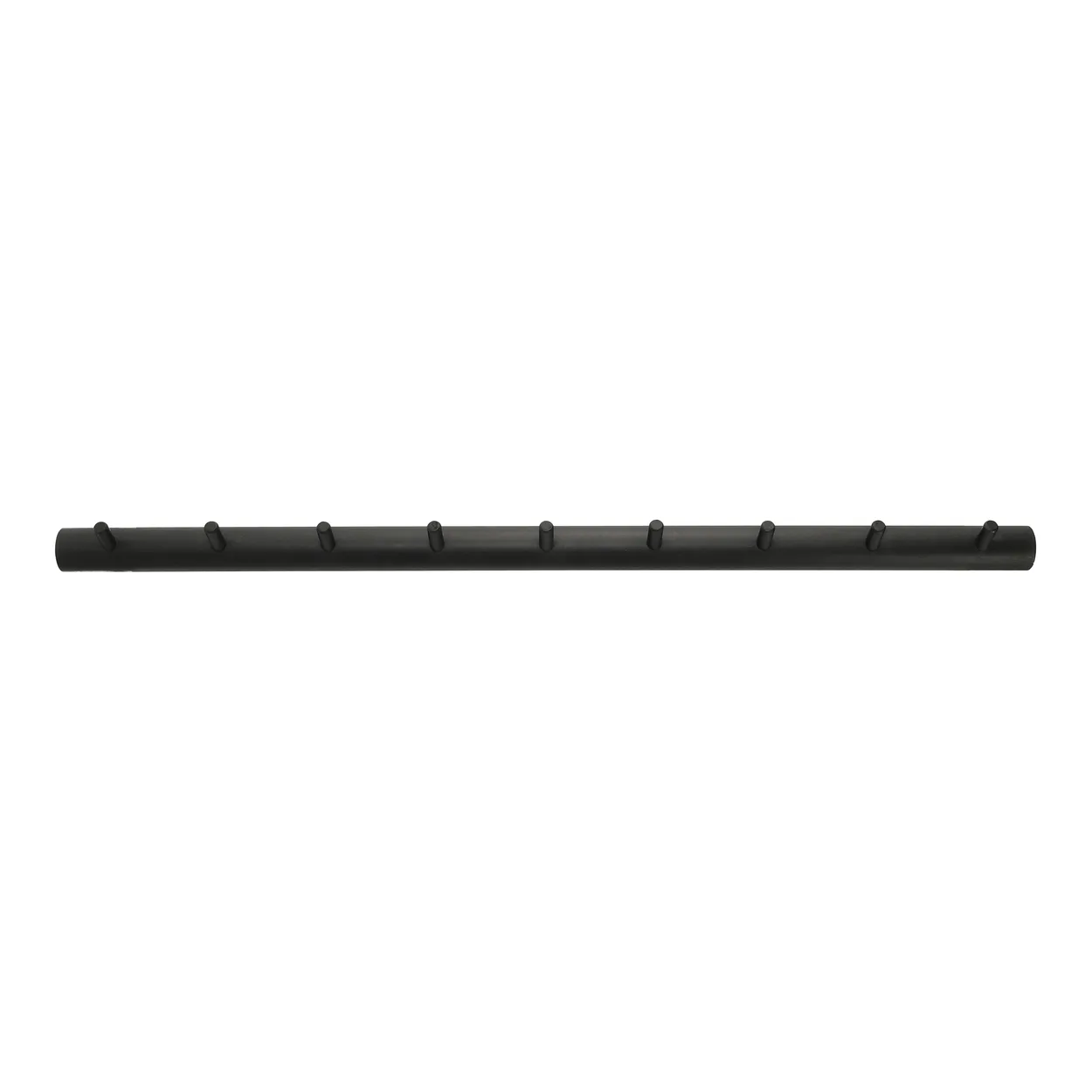 1898 Allsarp hook rack 9 hooks Black-painted birch | Scandinavian Design | Clothes hooks & hangers | Black