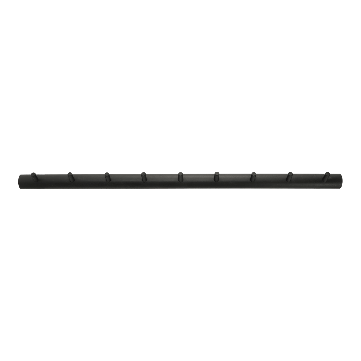 1898 Allsarp hook rack 9 hooks Black-painted birch | Scandinavian Design | Clothes hooks & hangers | Beige