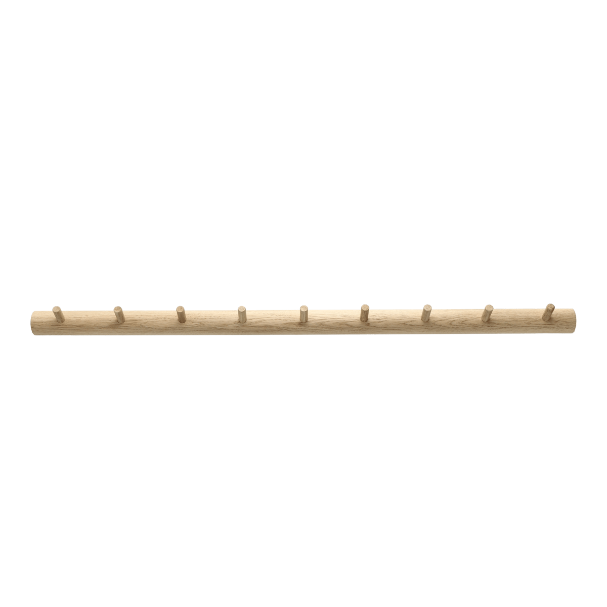 1898 Allsarp hook rack 9 hooks Oak | Scandinavian Design | Clothes hooks & hangers | Black