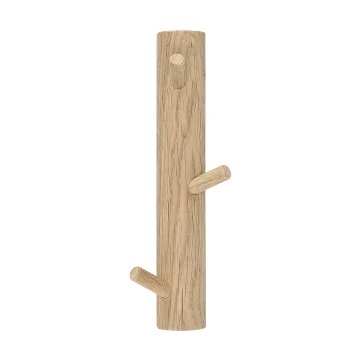 Allsarp vertical coat rack, 3 hooks - Oak - 1898